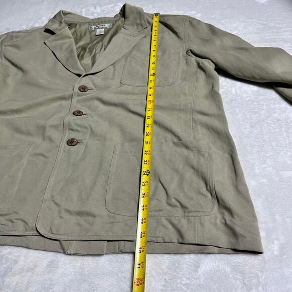 Tommy Bahama Silk Sport Coat Men's M Beige Blazer Unstructured Chore Jacket Tan - Picture 7 of 8